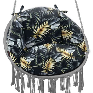Poduszka LUNA UP Golden Palms + Czarny Oxford