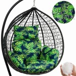Poduszka PRIMA Kokon 5-częsciowa Monstera Granat