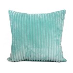 Poduszka Stripes Prążki Mikroflanela 45x45cm Mięta
