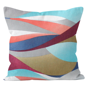 Poszewka dekoracyjna Fala Turkus 40x40 cm