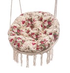 Poduszka na bocianie gniazdo śr 95 cm Blumen Bordo