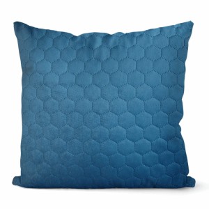 Poszewka Pikowana VELVET SONIC 45x45 cm SZAFIR