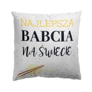 Poduszka CLEO Najlepsza Babcia na świecie 43x43 cm