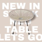 Stolik ogrodowy PATIO TABLE ACAPULCO Biały White