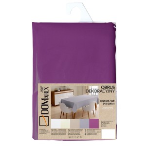 Obrus dekoracyjny BASIC Monokolor 145x180 Lawenda