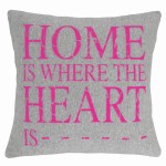 Poszewka - Jersey Home 45x45 - Fuksja
