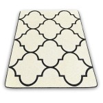 Dywan NOVIA Foam Mozaika 120x160 cm Krem / Czarny