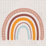 Mata Quilka / Carpet Bon Bon 100x100 Rainbow