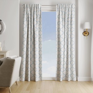 Zasłona Sofia VELVET wzór  Morocco 140x260 Biały