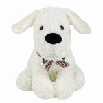 Stoper do drzwi tekstylny sherpa CALM DOG Biały