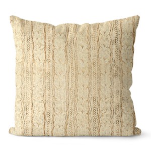 Poszewka Akrylowa MILAN sweter 45x45 cm Krem