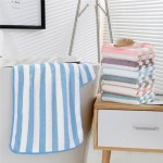 Pure stripes towel 35x75 cm blue stripes