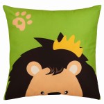 Poszewka Safari VELVET 40x40 lew