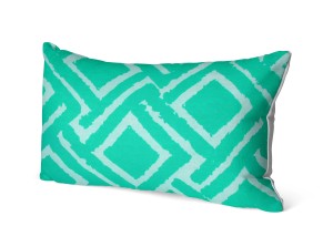 Poszewka Jane Bawełna 30x50 cm geometria Mięta