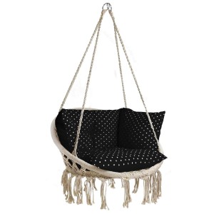 Poduszka LUNA 4-częściowa HAPPY CZARNY