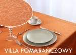 Obrus - Villa 140x200 - Kwiaty - Pomarańcz