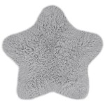 Soft rug Star Plush 60x60 cm gray