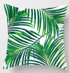 Poszewka wodoodporna Botanic Palmy 45x45 Zielony