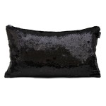 Poduszka Flippy Cekiny 30x50 cm GRAFIT / CZARNY