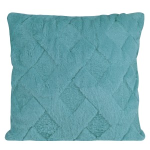 Poszewka ALISA Eco Futro 40x40 cm Niebieski turkus