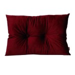 Poduszka SERENITY VELVET z guzikami 40x60 bordo