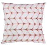 Poszewka MONTANA sweter 40x40 cm Lilac blady róż
