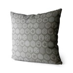 Poszewka dekoracyjna Białe bombki 40x40 cm