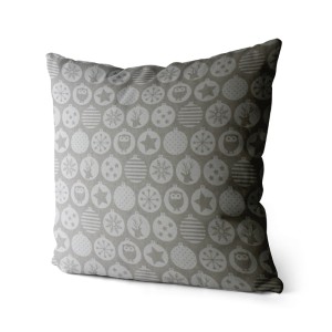 Poszewka dekoracyjna Białe bombki 40x40 cm