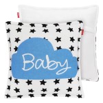 Zestaw 10 x Poszewka Jersey Hello Baby 45x45 Nieb.