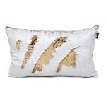 Poszewka Flippy Cekiny 30x50 cm ZŁOTY / BIAŁY
