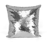 Poszewka Flippy Cekiny Biały + Srebrny 40x40 cm