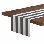 Bieżnik dekoracyjny FELIPE 40x140 Czarny