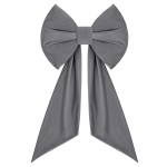 Kokarda Deco Velvet Glam Bow 50x40+50 cm Szary