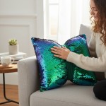 Poduszka z wpeł. Glam Shine 40x40 cm Zieleń Multi