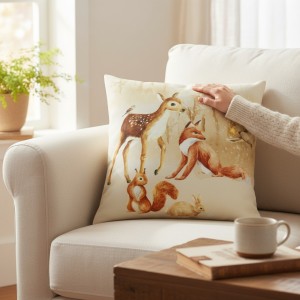 Poszewka Świąteczna Zimowy las 40x40 cm