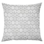 Poduszka Cleo Białe bombki 40x40 cm