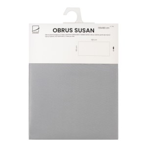 Obrus wodoodp. SUSAN gładki 140x260 cm gray Szary