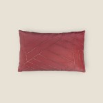 Poszewka Velvet GLOSSY 30x50 cm ćwieki Bordo