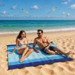 Mata plażowa wodoodporna BREEZE 200x200cm 4 kotwy