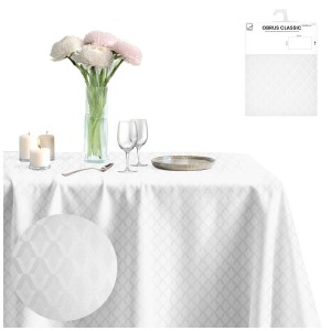 Obrus Classic żakard 140x200 cm Biały