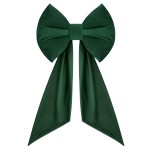 Kokarda Deco Velvet Glam Bow 50x40+50 cm Zieleń
