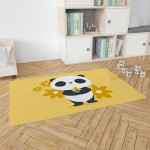 Dywan PANDA & YELLOW Foam 100x150 cm Żółty
