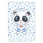 Dywan COSMIC PANDA Foam 100x150 cm Niebieski biały