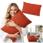 Poszewka Velvet Premium CASA 30x50 cm pomarańcz