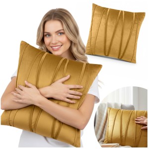 Poszewka MONTREAL VELVET 45x45 cm Żółty