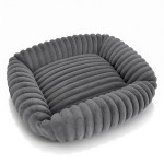Sofa Legowisko TOLA 70X80 Rabbit fur pasy Szary