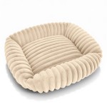 Sofa Legowisko TOLA 70X80 Rabbit fur pasy Beż