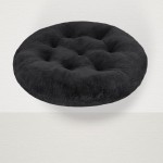 Poduszka okrągła IVY PLUSH Fi 65 cm Ciemny szary