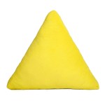 Poduszka SHAPE BRYŁA 3D PLUSZ 43x50 trójkąt Żółty