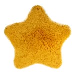 Dywanik SOFT STAR eko futro  60x60 cm Żółty